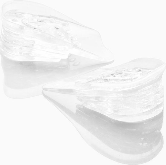 InnovaGoods Verhogende Siliconen Inlegzolen x5 cm – Onzichtbare Hielverhogers voor Extra Lengte en Comfort - Afbeelding 5