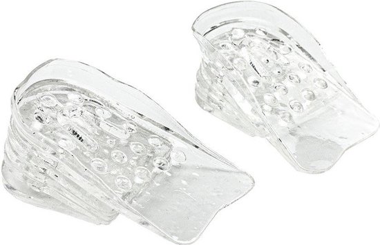 InnovaGoods Verhogende Siliconen Inlegzolen x5 cm – Onzichtbare Hielverhogers voor Extra Lengte en Comfort - Afbeelding 8