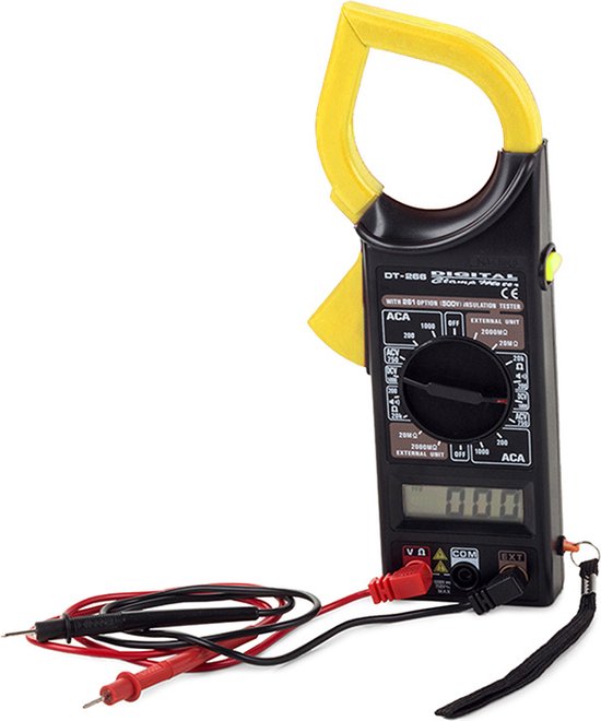 Digitale Clamp-Multimeter UT202 – Professionele AC/DC Stroomtang met True RMS – Meet Spanning, Weerstand, Continuïteit & Temperatuur – Inclusief Accessoires - Afbeelding 3