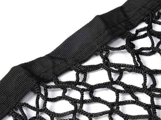 Universeel Elastisch Kofferbaknet Auto – Bagagenet met 4 Haken – Voorkomt Verschuiven van Bagage – Flexibel, Stevig & Makkelijk te Bevestigen - Afbeelding 2