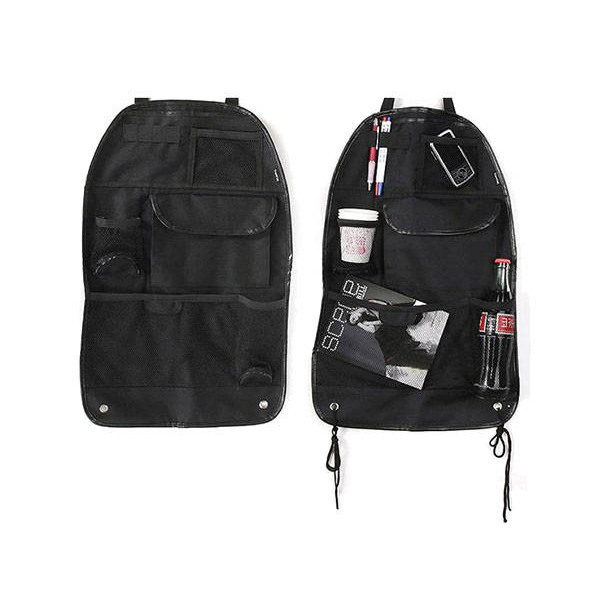 Auto Organizer 59×38 cm – Waterbestendige Stoelbescherming met Meerdere Opbergvakken – Universele Beschermhoes Achter Autostoel - Afbeelding 3