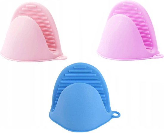 Siliconen Ovenwanten & Pannenlappen – Set van 2 – Hittebestendige Keukenwanten – Antislip & Waterafstotend – Random Kleur Verzonden – Voor Koken, Bakken & BBQ - Afbeelding 3