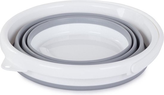 Siliconen Opvouwbare Emmer 5L – Opvouwbare Camping Emmer – Draagbare Wateremmer – Opberg- en Vouwemmer Voor Outdoor & Reizen - Afbeelding 3