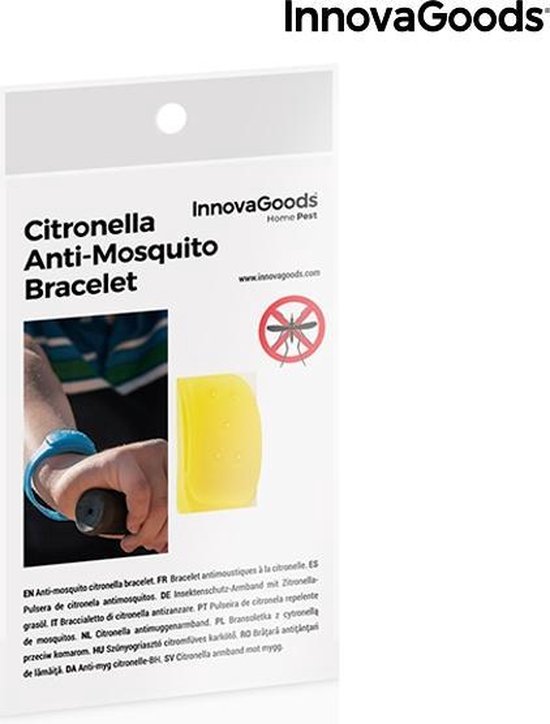 InnovaGoods Citronella Anti-Muggenarmband – Siliconen Muggenbandje in Rood, Groen & Blauw – Natuurlijk & Verstelbaar - Afbeelding 3