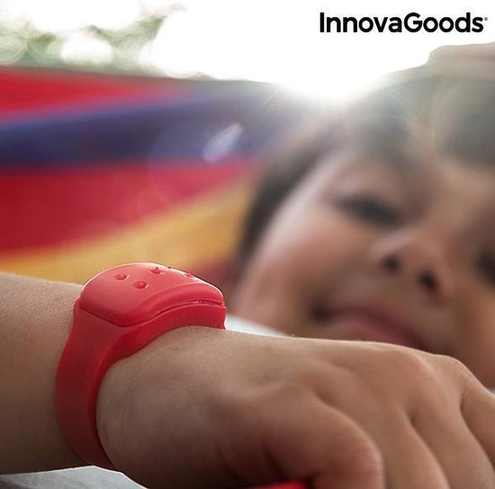 InnovaGoods Citronella Anti-Muggenarmband – Siliconen Muggenbandje in Rood, Groen & Blauw – Natuurlijk & Verstelbaar - Afbeelding 4