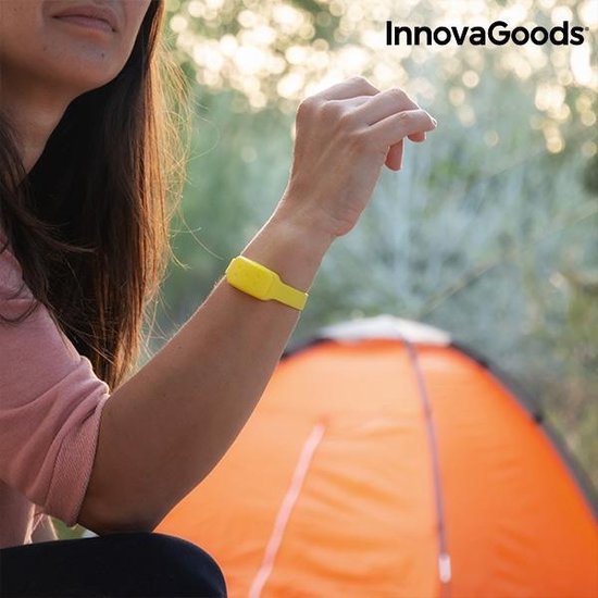 InnovaGoods Citronella Anti-Muggenarmband – Siliconen Muggenbandje in Rood, Groen & Blauw – Natuurlijk & Verstelbaar - Afbeelding 6