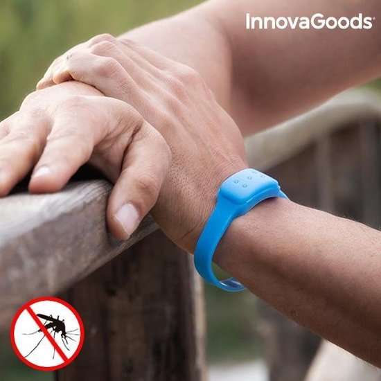 InnovaGoods Citronella Anti-Muggenarmband – Siliconen Muggenbandje in Rood, Groen & Blauw – Natuurlijk & Verstelbaar - Afbeelding 7