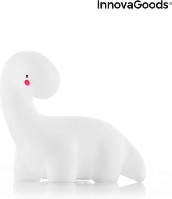 InnovaGoods Dinosaur LED Lamp – Multi-Colour Nachtlampje Lightosaurus – Kinderlamp met 4 Kleuren – Veilig & Decoratief - Afbeelding 4
