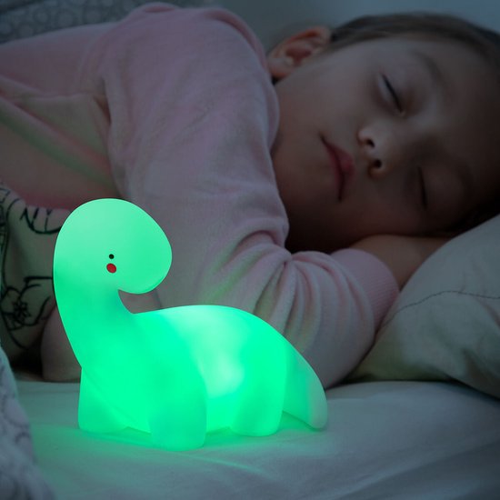 InnovaGoods Dinosaur LED Lamp – Multi-Colour Nachtlampje Lightosaurus – Kinderlamp met 4 Kleuren – Veilig & Decoratief - Afbeelding 6