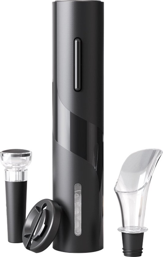 Elektrische Kurkentrekker – Luxe Automatische Wijnopener RVS – USB Oplaadbaar – Met Foliesnijder – Stil & Krachtig – Wijnaccessoire Cadeau - Afbeelding 9