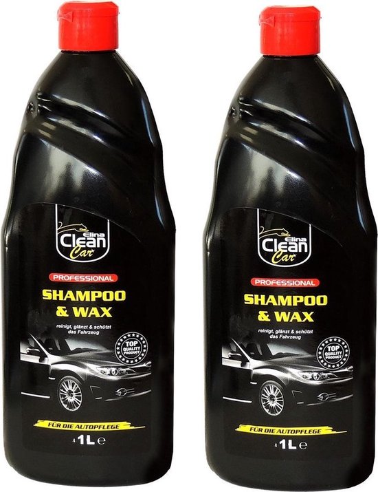 Elina Clean Car Autoshampoo met Wax Professional – 1 liter – Reinigend & Beschermend – Glans & Waterafdropping - Afbeelding 2