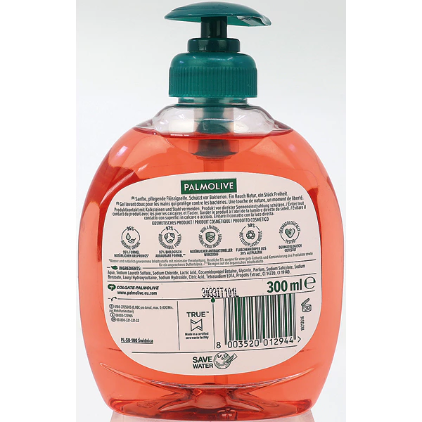 Palmolive Hygiene Plus Family Wasgel – 300 ml – Met Natuurlijk Propolisextract – Antibacteriële Handzeep voor Dagelijks Gebruik - Afbeelding 6