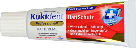 Kukident Kleefpasta Voordeelset 2 Stuks – 1× Extra Sterk & 1× Professional Sterk Med + Kamille – 40 g Tubes – Sterke Fixatie voor Kunstgebitten - Afbeelding 5