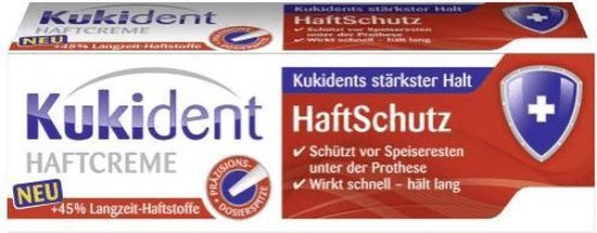 Kukident Kleefpasta Voordeelset 2 Stuks – 1× Extra Sterk & 1× Professional Sterk Med + Kamille – 40 g Tubes – Sterke Fixatie voor Kunstgebitten - Afbeelding 2