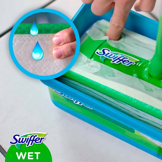 Swiffer Vochtige Vloerdoekjes 12 stuks – Krachtige en frisse reiniging voor harde vloeren - Afbeelding 4