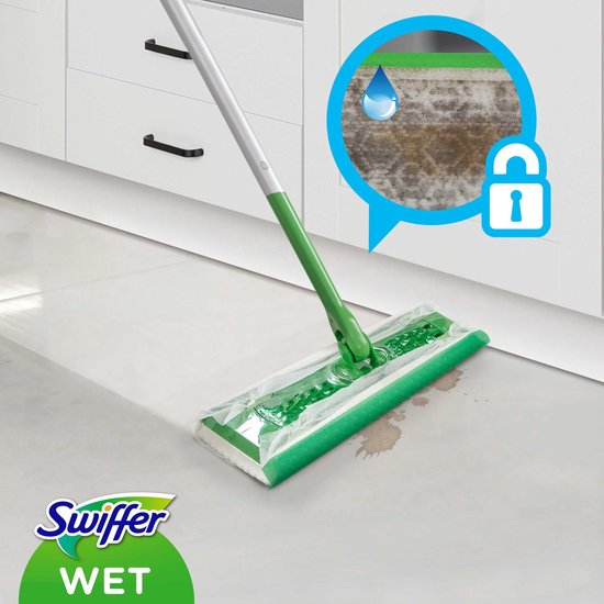 Swiffer Vochtige Vloerdoekjes 12 stuks – Krachtige en frisse reiniging voor harde vloeren - Afbeelding 3