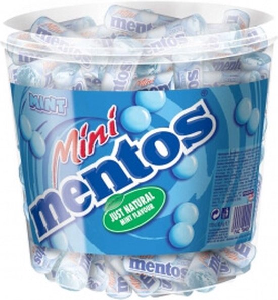Mentos Mini’s Mint – 120 Stuks – Doosverpakking – Verfrissende Mini Muntjes voor Onderweg, Werk en Traktatie - Afbeelding 2