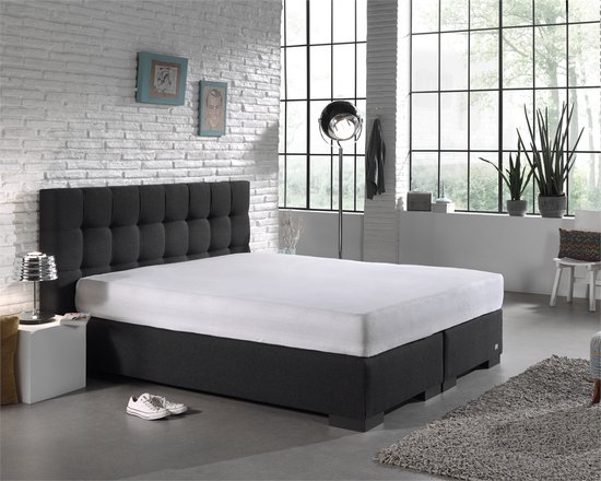 Hotelkwaliteit hoeslaken wit 50x80 cm – Sleeptime molton katoen