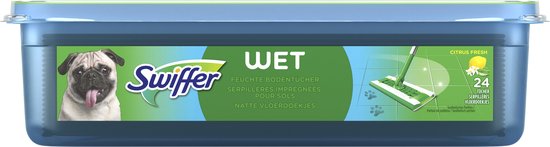 Swiffer Vloerreiniger Vochtige Vloerdoekjes – 24 Navullingen – Frisse Citroengeur – Grondige Reiniging voor Alle Vloertypen - Afbeelding 7