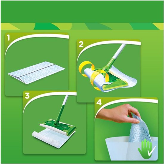 Swiffer Vloerreiniger Vochtige Vloerdoekjes – 24 Navullingen – Frisse Citroengeur – Grondige Reiniging voor Alle Vloertypen - Afbeelding 10