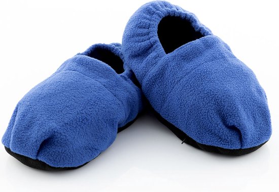 InnovaGoods Opwarmbare Magnetron Pantoffels – Warme Huissloffen met Klei-Inlays – Blauw – Uniseks - Afbeelding 6