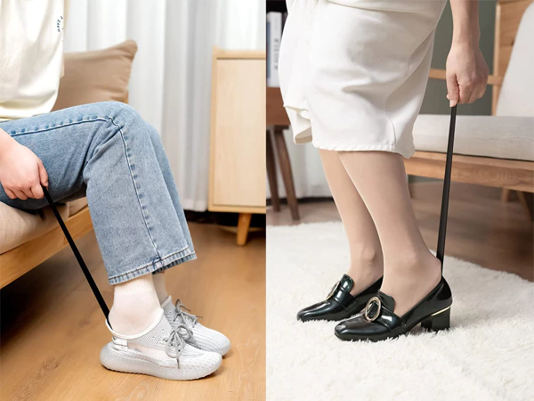 Lange Schoenlepel 58 cm – RVS Schoentrekker – Stevige Metalen Insteeklepel met Ophangoog – Duurzaam & Ergonomisch - Afbeelding 3