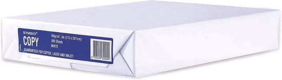Symbio Kopieerpapier A4 80 g/m² – 500 Vel – Hoogwaardig Wit Printpapier voor Dagelijks Gebruik - Afbeelding 2