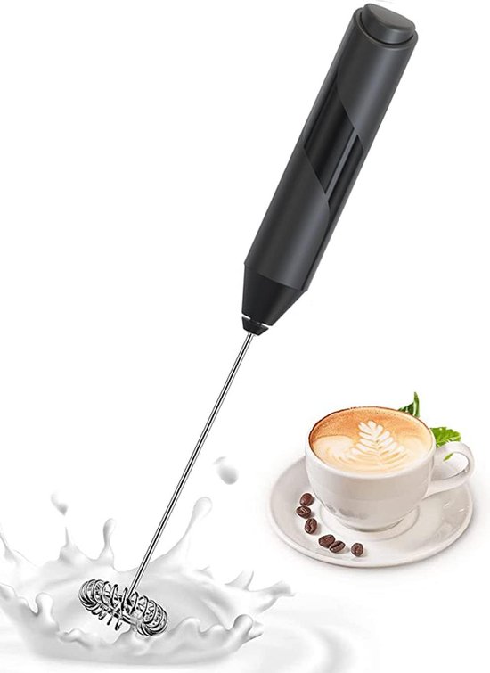 Melkopschuimer Elektrisch – RVS Mini Mixer met Houder – Draadloos - Afbeelding 5
