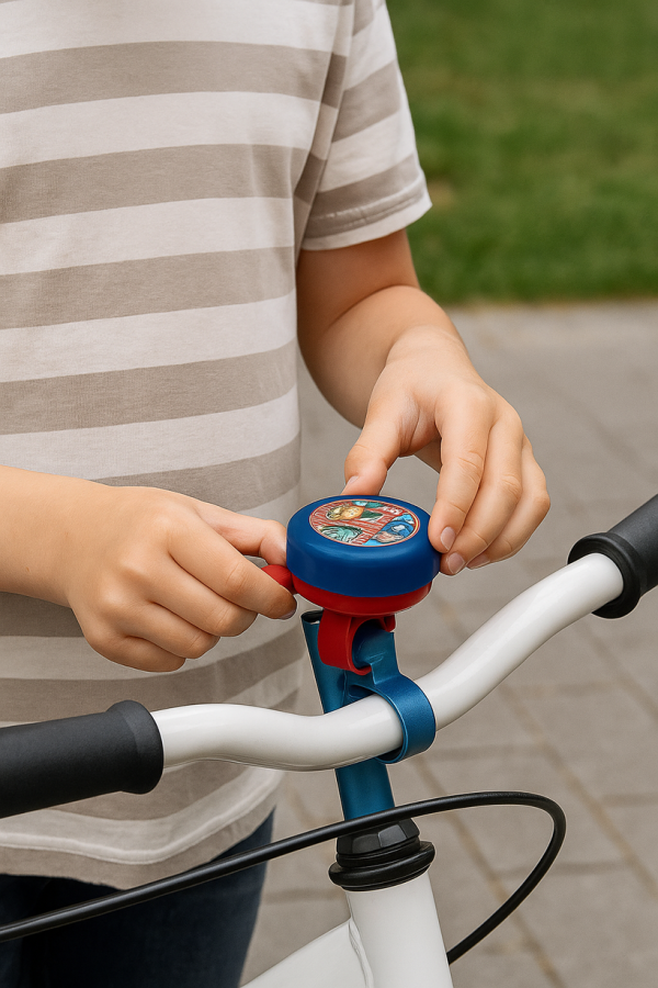 Marvel Avengers Fietsbel 55 mm – Donkerblauw/Rood – Metaal/Kunststof – Officieel Gelicentieerd – Voor Kinderfietsen - Afbeelding 2
