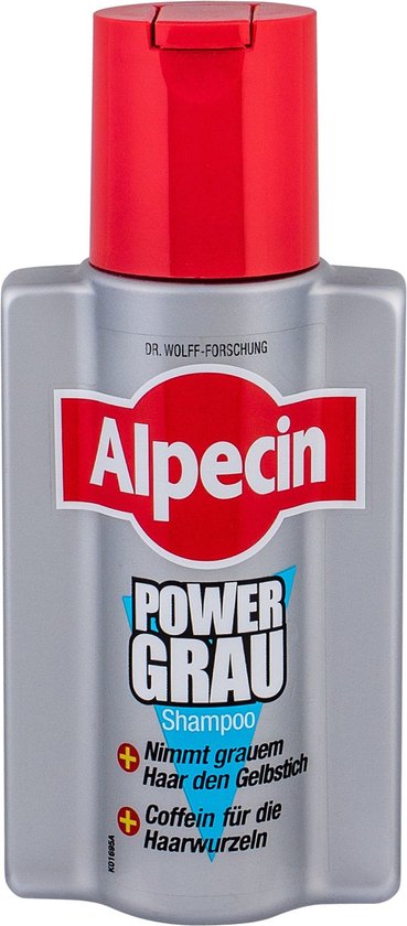 Alpecin PowerGrey Shampoo 200 ml – Versterkt Grijs Haar & Vermindert Gele Gloed – Met Koffeïnecomplex - Afbeelding 5