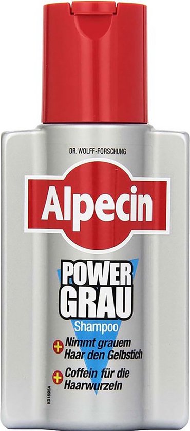 Alpecin PowerGrey Shampoo 200ml – Tegen Geel Haar & Voor Sterk Haar
