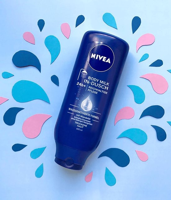 NIVEA In-Shower Bodymilk – Droge Huid – Met Amandelolie – 400ml - Afbeelding 6