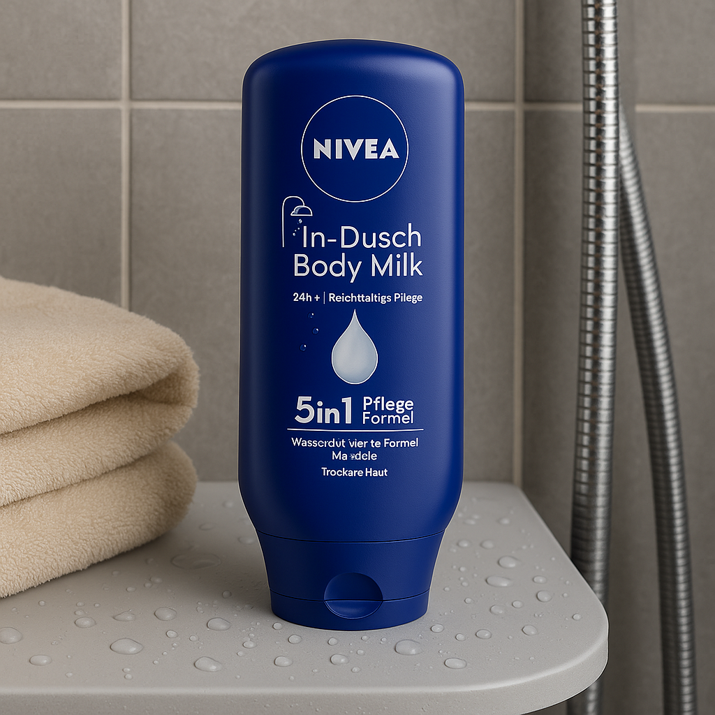 NIVEA In-Shower Bodymilk – Droge Huid – Met Amandelolie – 400ml - Afbeelding 2