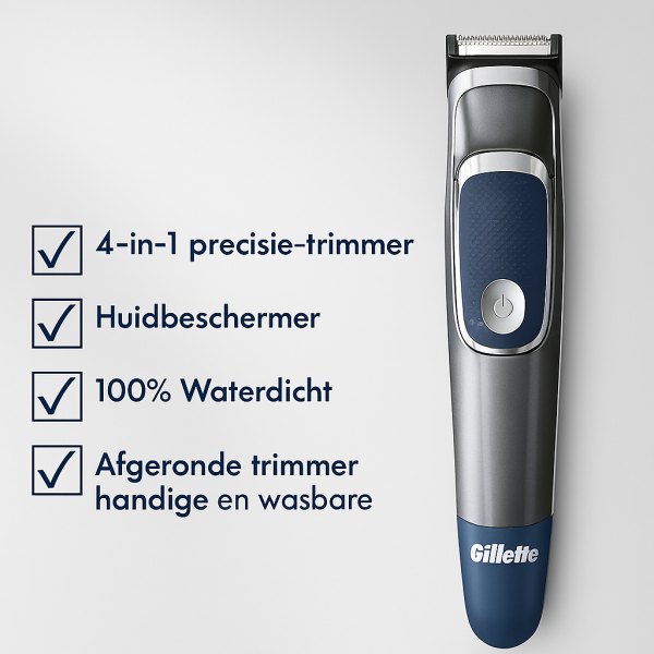 Gillette 4-in-1 Baard- & Bodytrimmer – Precisie & Comfort – Oplaadbaar - Afbeelding 3