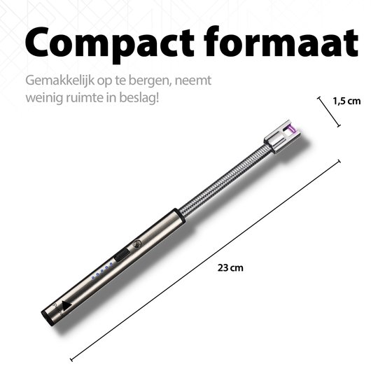 THAR Elektrische Lange Plasma Aansteker – USB Oplaadbaar – Windproof & Veilig – Met Kinderslot – Voor Kaarsen, BBQ, Kachel - Afbeelding 11