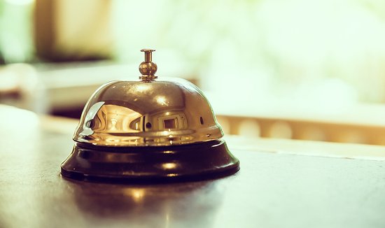 Set van 2 Receptiebellen – Tafelbel Metaal Zilver Ø9 cm – Klassieke Servicebel – Voor Horeca, Balie & Thuisgebruik - Afbeelding 4