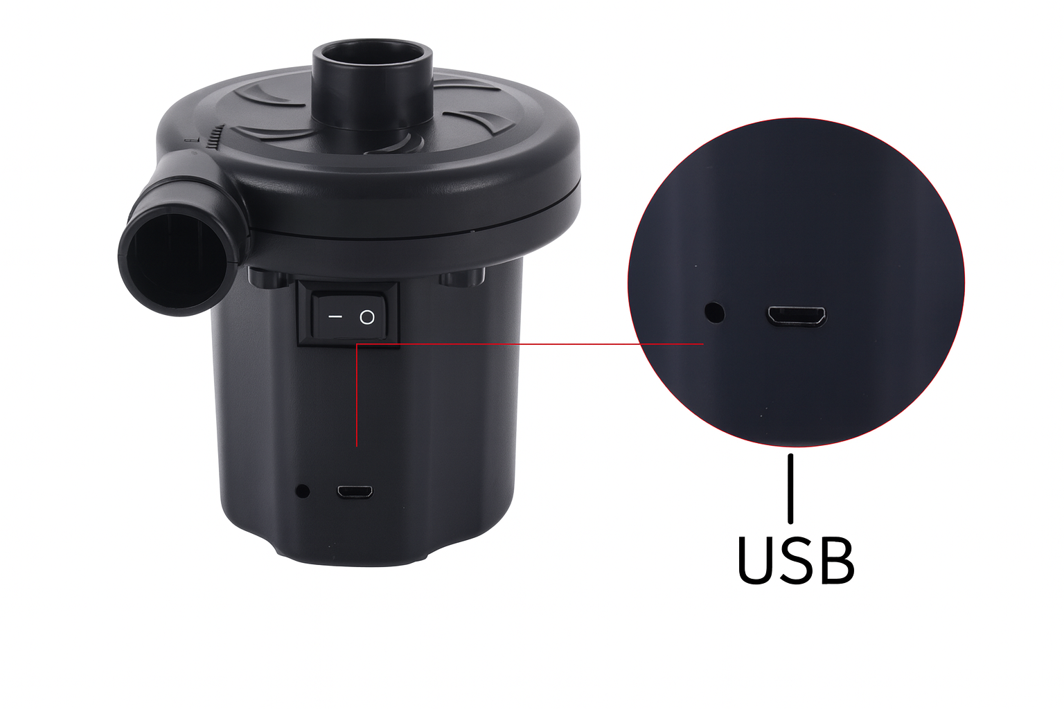 THAR Elektrische Luchtpomp 85W – USB Oplaadbaar - Afbeelding 7