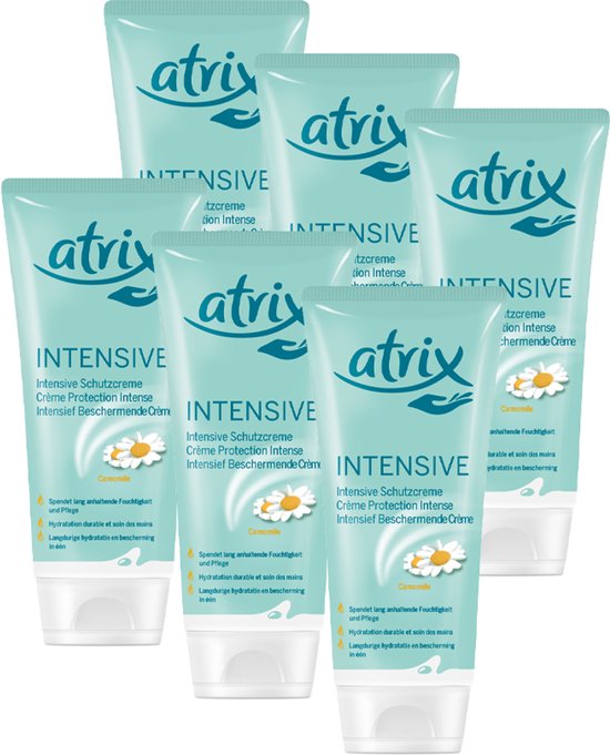 Atrix Intensive Beschermende Handcrème – 6 x 100 ml – Hydraterend, Herstellend & Beschermend – Voor Droge en Gebarsten Handen