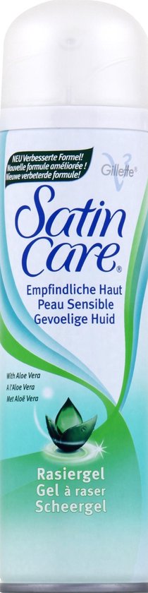 Gillette Venus Satin Care Scheergel 6 × 200 ml – Voor Gevoelige Huid – Hydraterend & Kalmerend - Afbeelding 2