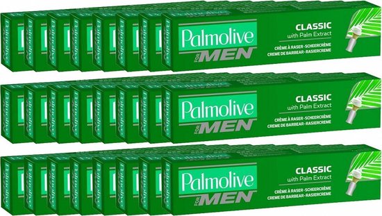 Palmolive Scheercrème Regular – 12 × 100 ml – Voordeelverpakking – Rijke, Hydraterende Scheercrème met Palmextract – Voor een Gladde & Comfortabele Scheerbeurt