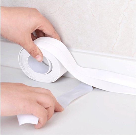kitstrip grijs flexibel pvc voor sanitair