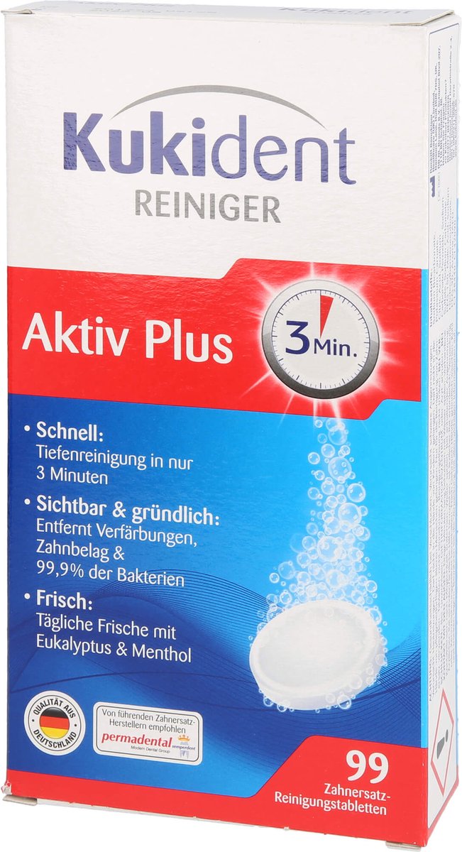 kukident prothese reinigingstabletten 99 stuks