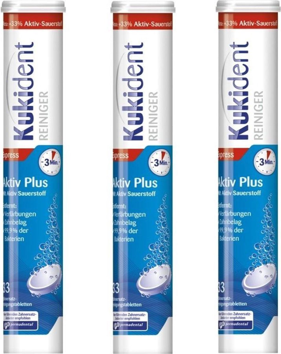 kukident prothesereiniging tabletten 99 verpakking
