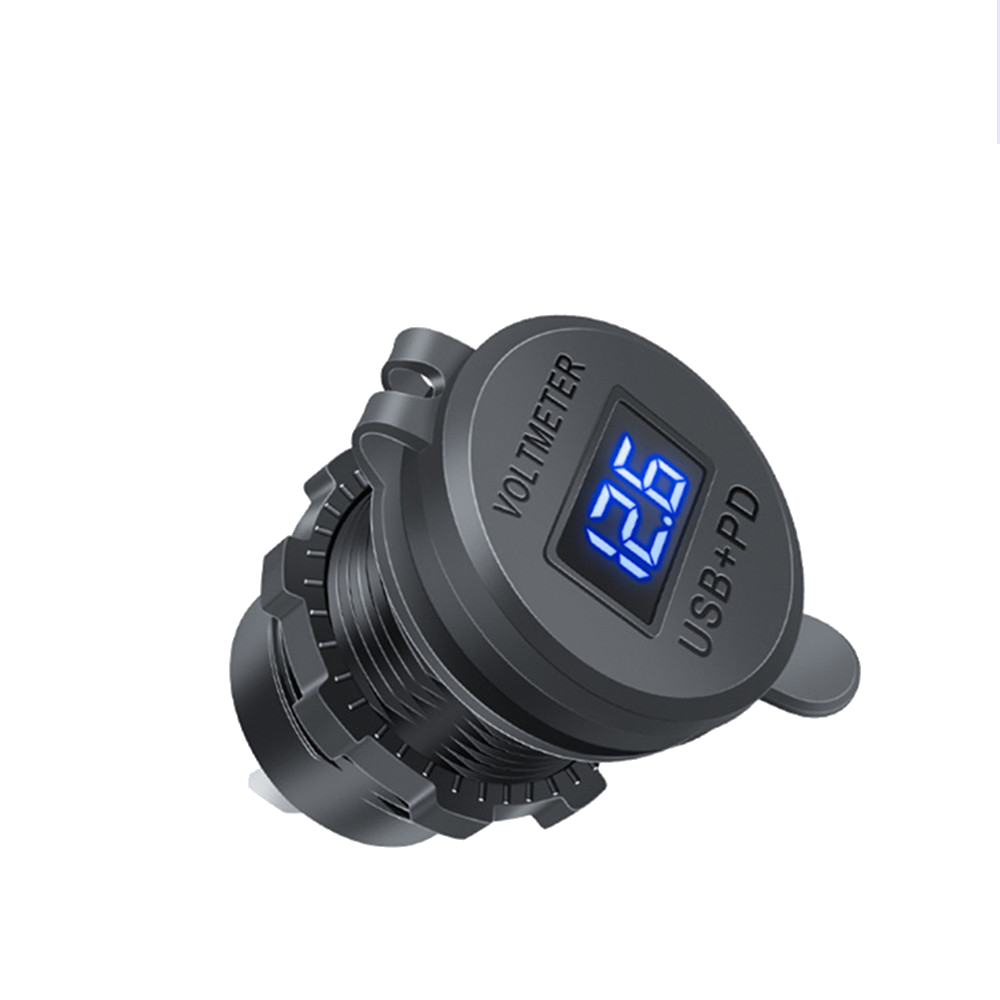 THAR USB-C Auto Oplader 45W – Snellader met Voltmeter - Afbeelding 12