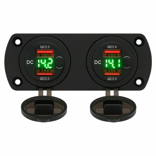 thar dual usb auto oplader 12v qc3.0 en pd