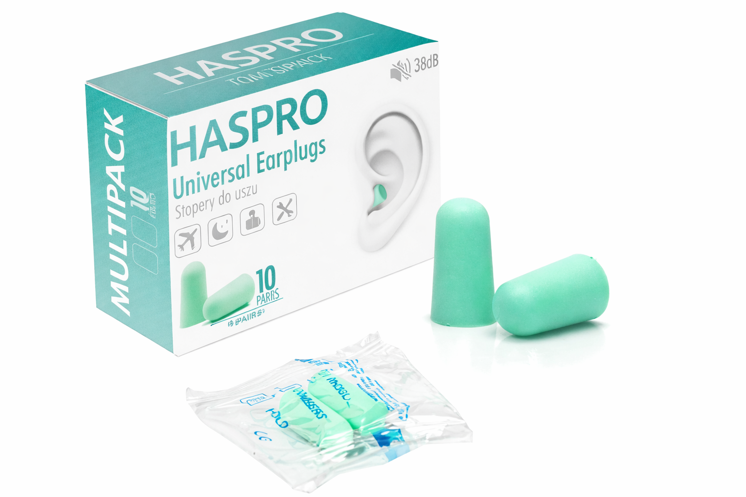 haspro multi10 oordopjes mint