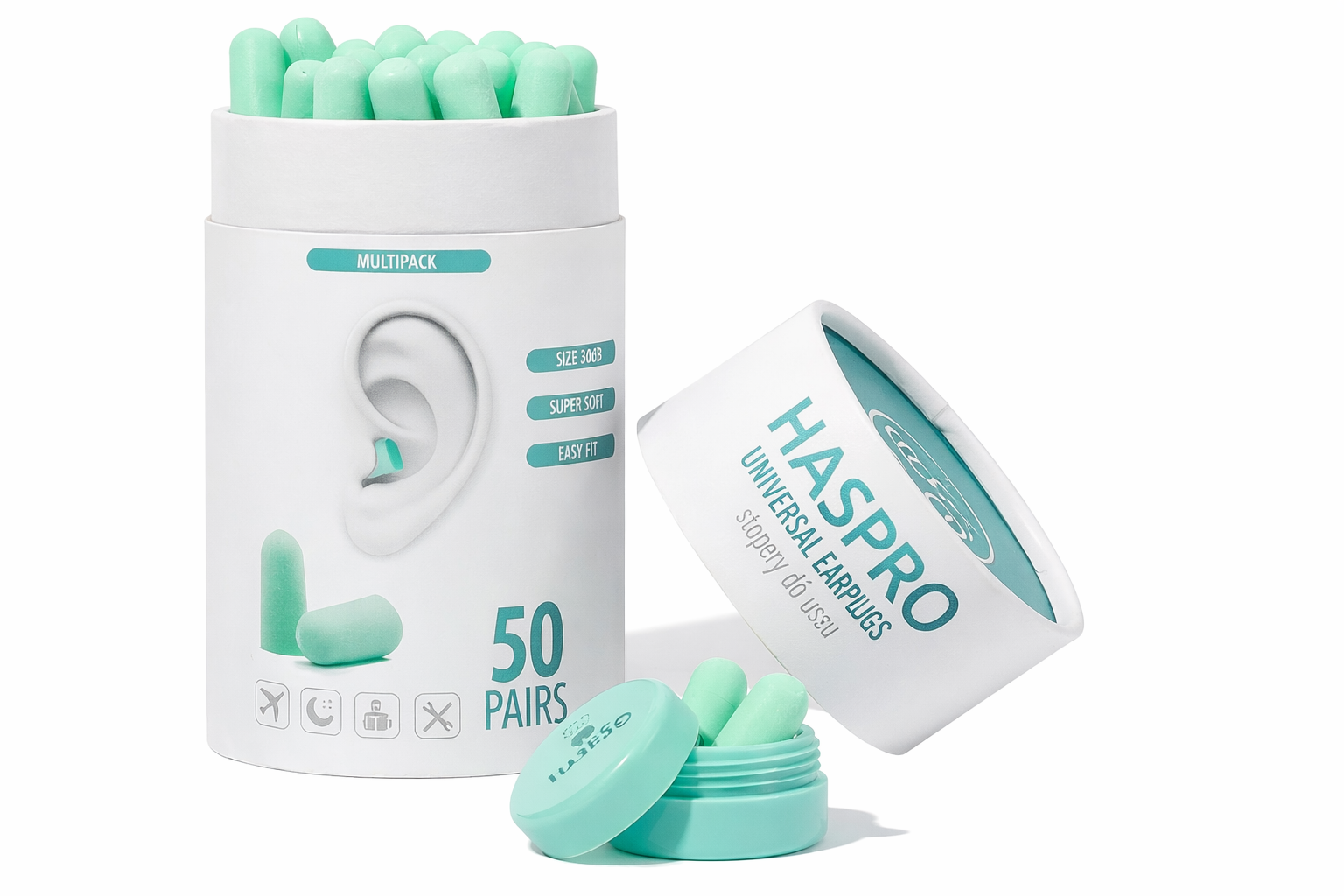 HASPRO Tube50 oordopjes voor reizen en werk