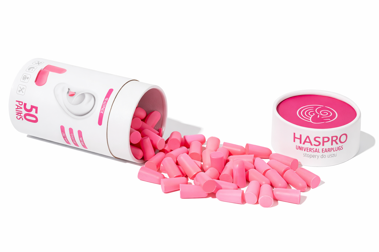 HASPRO Tube50 oordopjes in kunststof tube