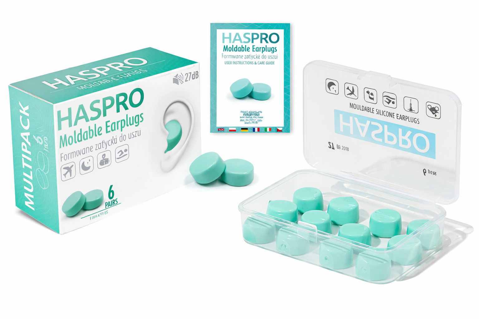 HASPRO moldable oordopjes zachte pasvorm