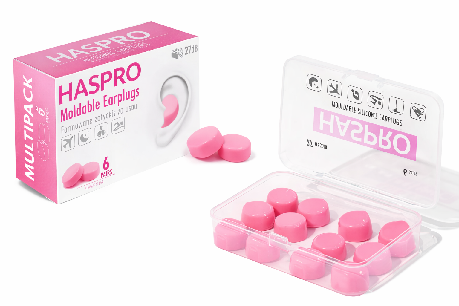 HASPRO silicone oordopjes universele pasvorm